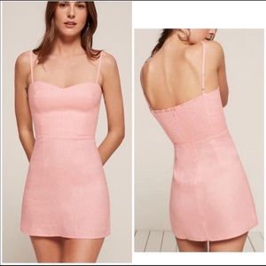 Reformation Audrey Dress in Pink size 6